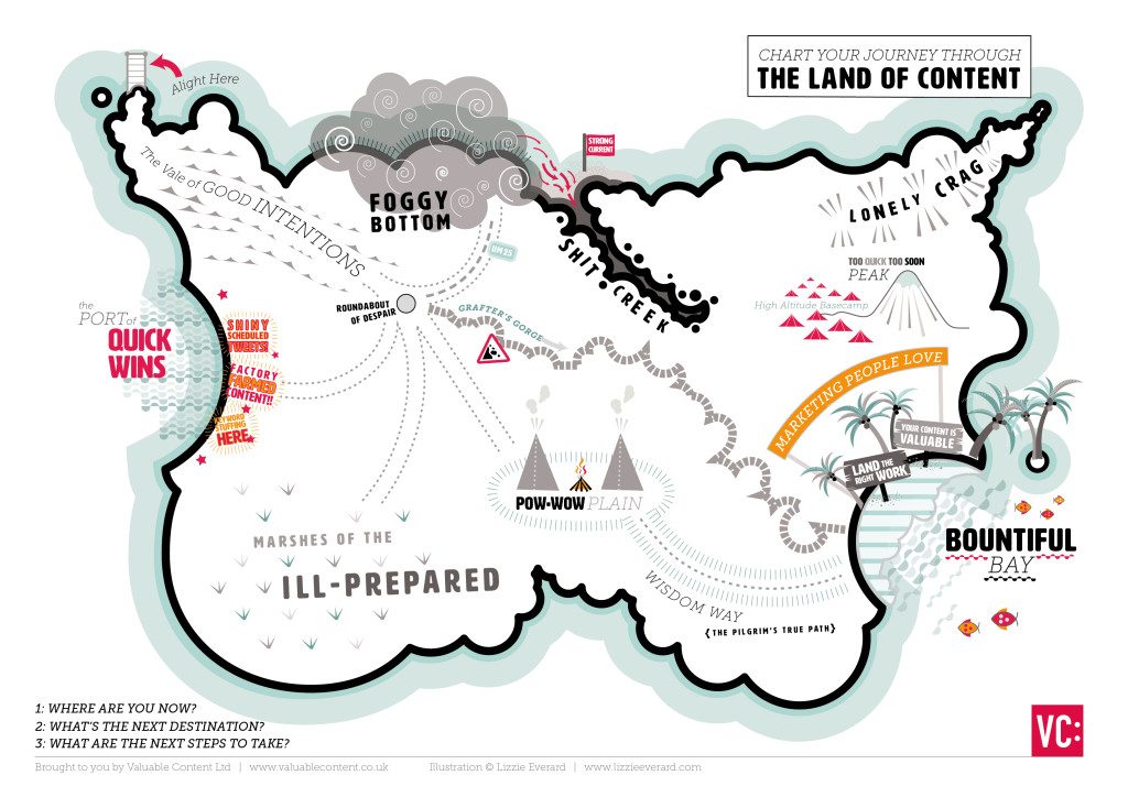 VC's map of The Land of Content. 